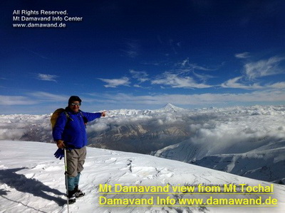 Damavand View from Mount Tochal Summit